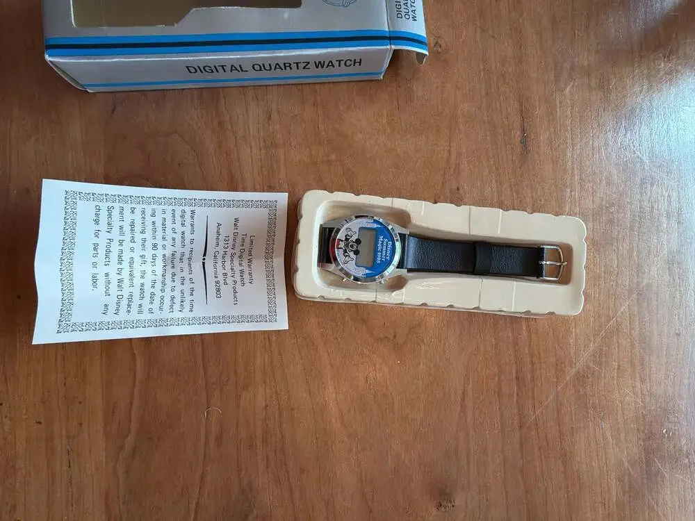 Disney Imagineer Summer Magic 1985 Mickey Mouse Digital Watch